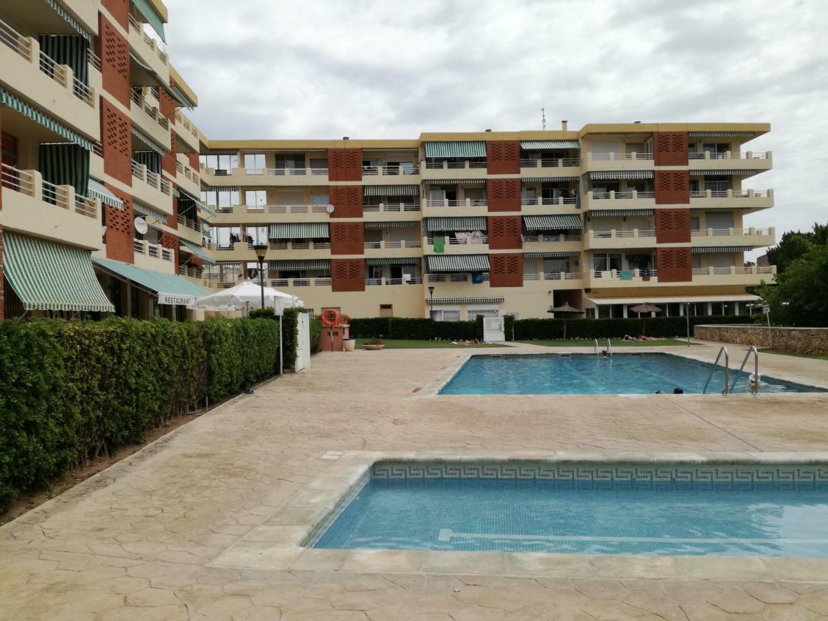 Atico Primer Linea De Mar Con Piscina En Ebrehogar Sant Carles De La Rapita Ngoại thất bức ảnh